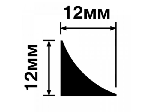 TR12 Молдинг ПОЛИСТИРОЛ HI WOOD 12мм х 12мм х 2,7м.