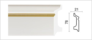 Плинтус широкий 78x21x2400 мм 1221